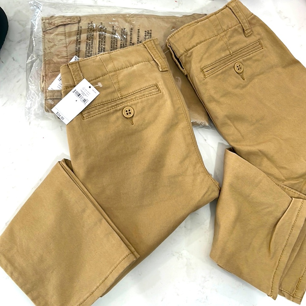 GAP boys uniform pants/Khakis -Size 4 little boys - 3 pairs of pants